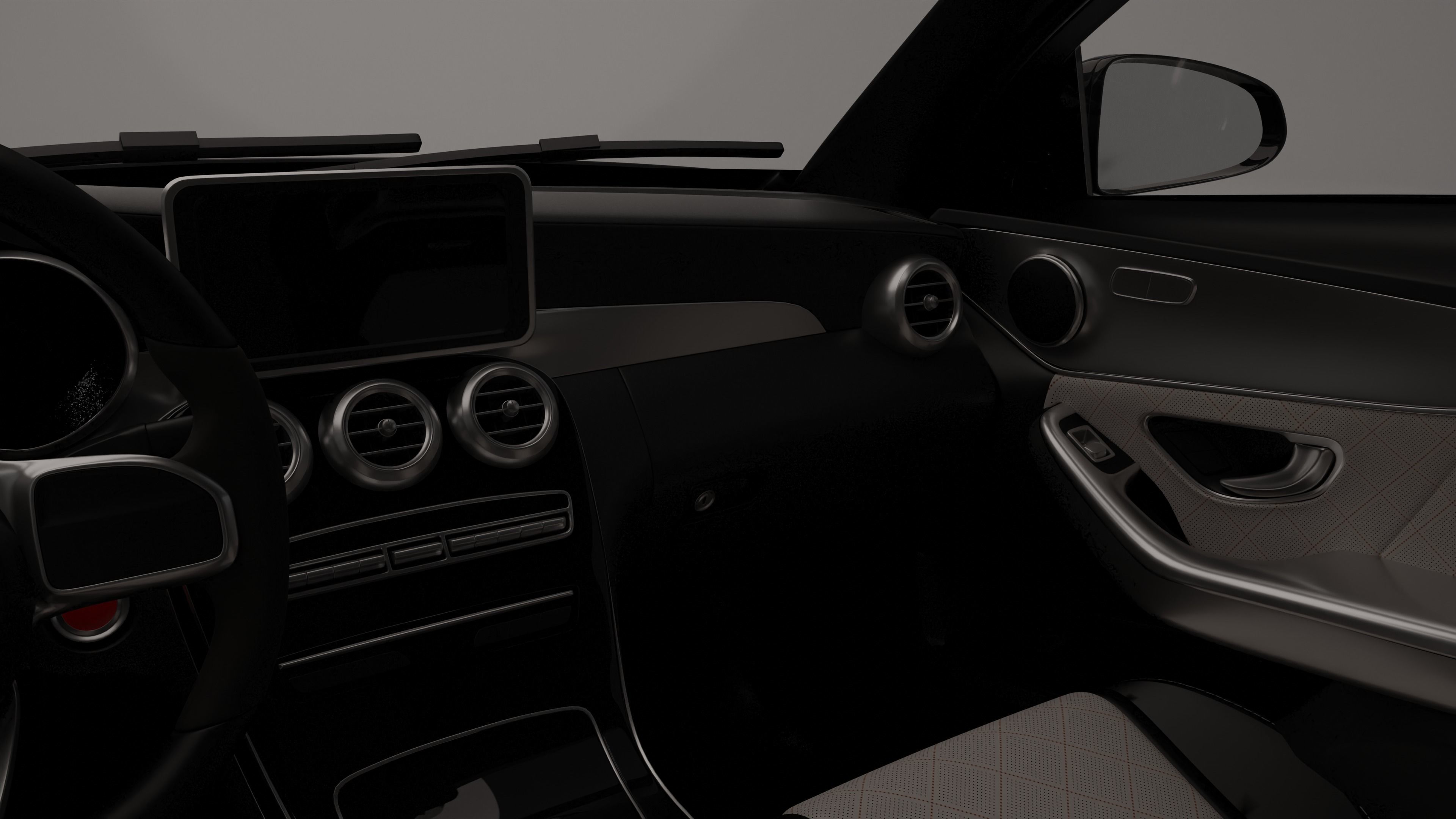 Mercedes Benz-C63 AMG 3D model_7