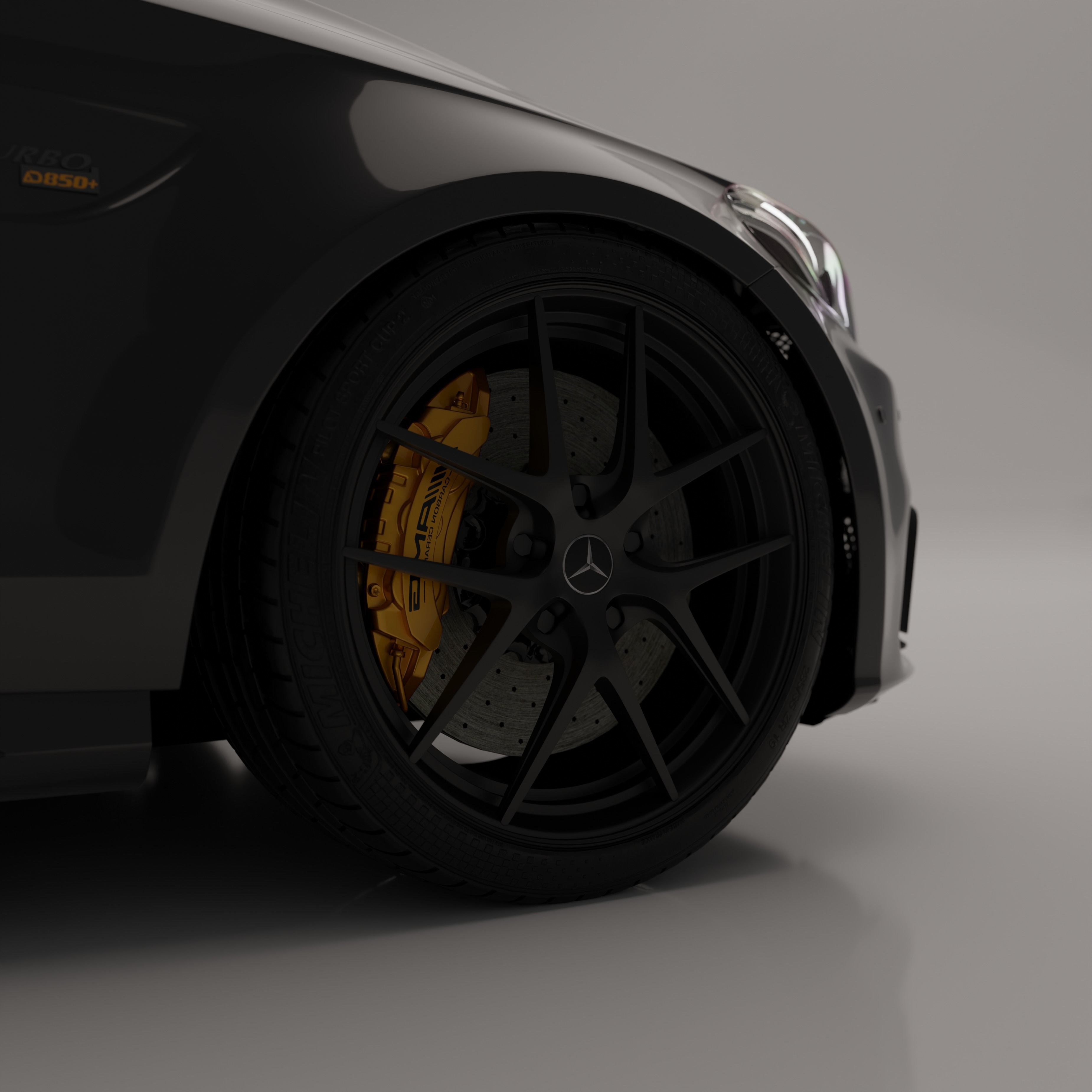 Mercedes Benz-C63 AMG 3D model_5