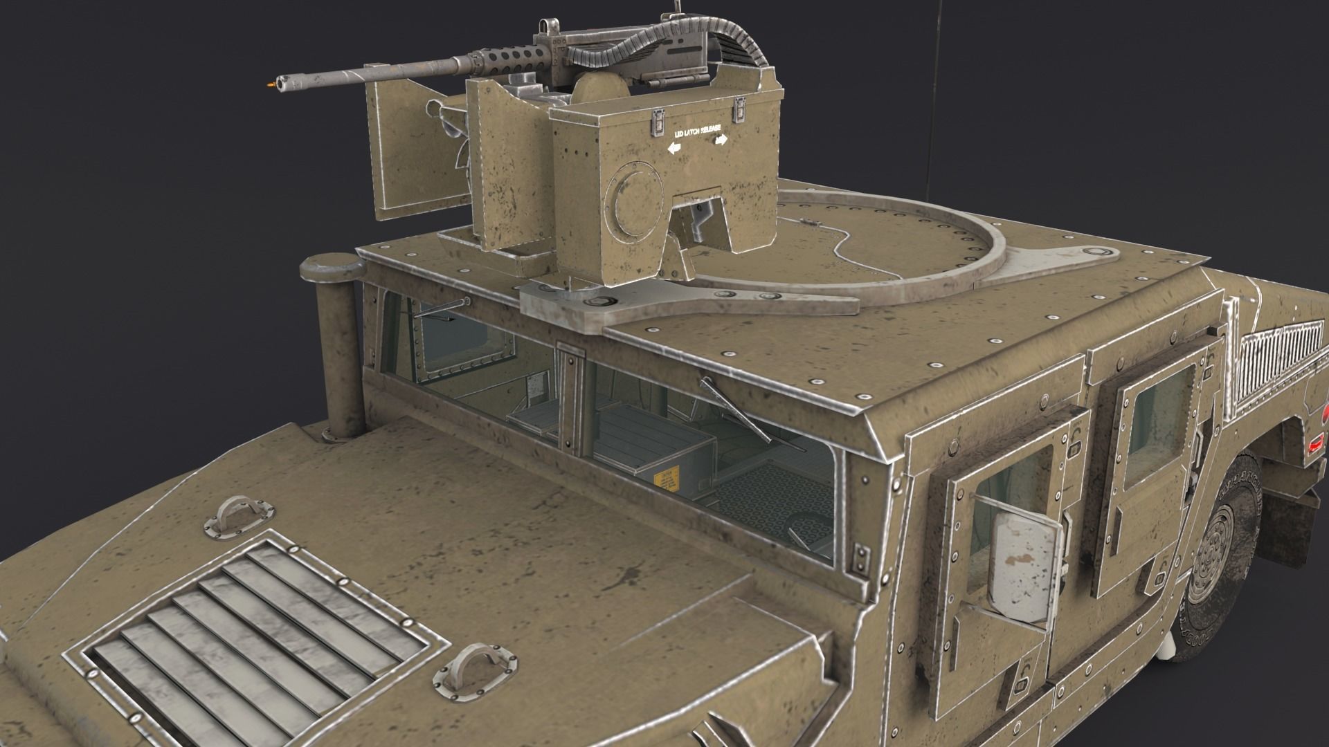 Hummer Low-poly 3D model_2