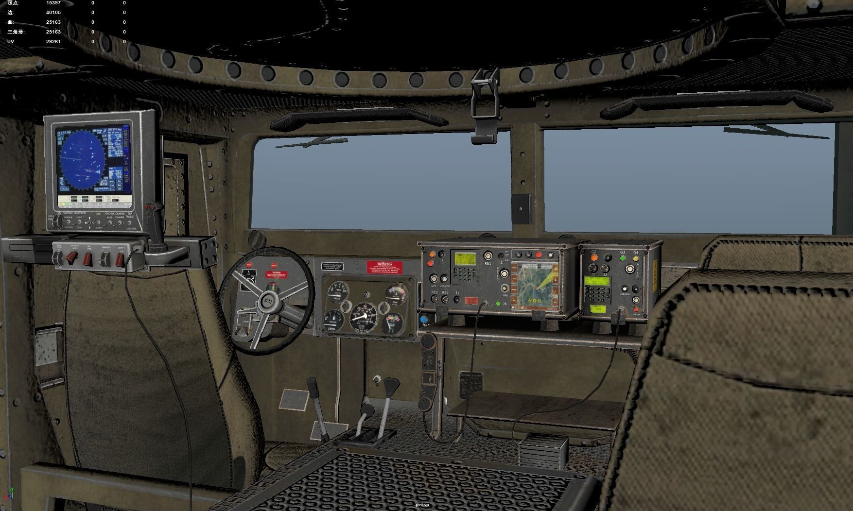 Hummer Low-poly 3D model_10