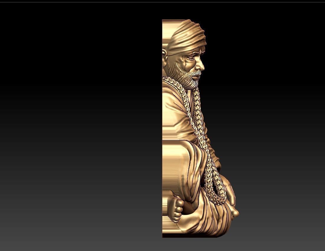 SAIBABA PENDENT 3D print model_5