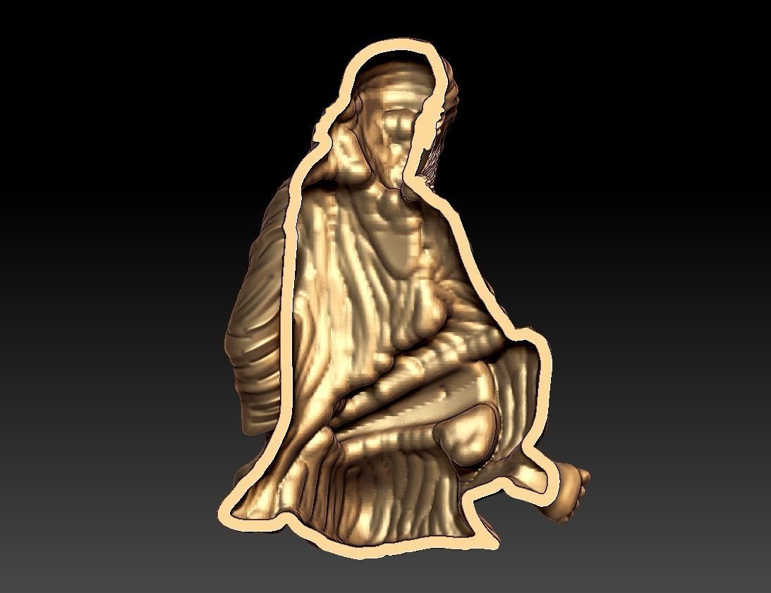 SAIBABA PENDENT 3D print model_4