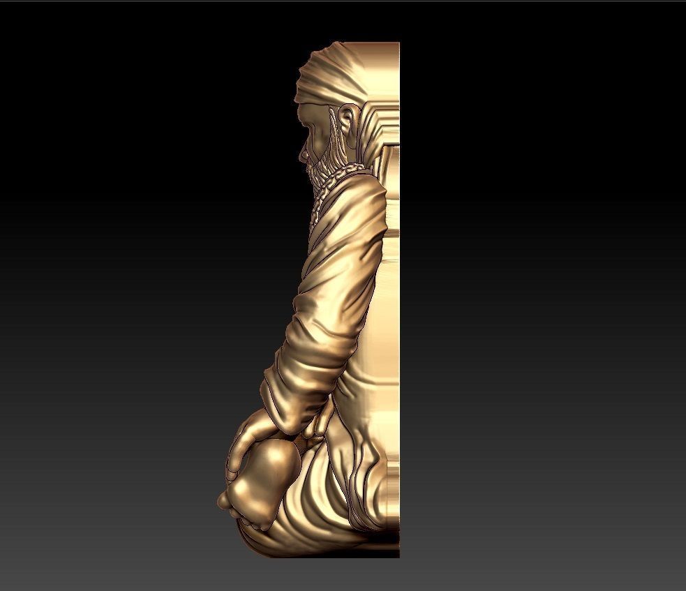 SAIBABA PENDENT 3D print model_3