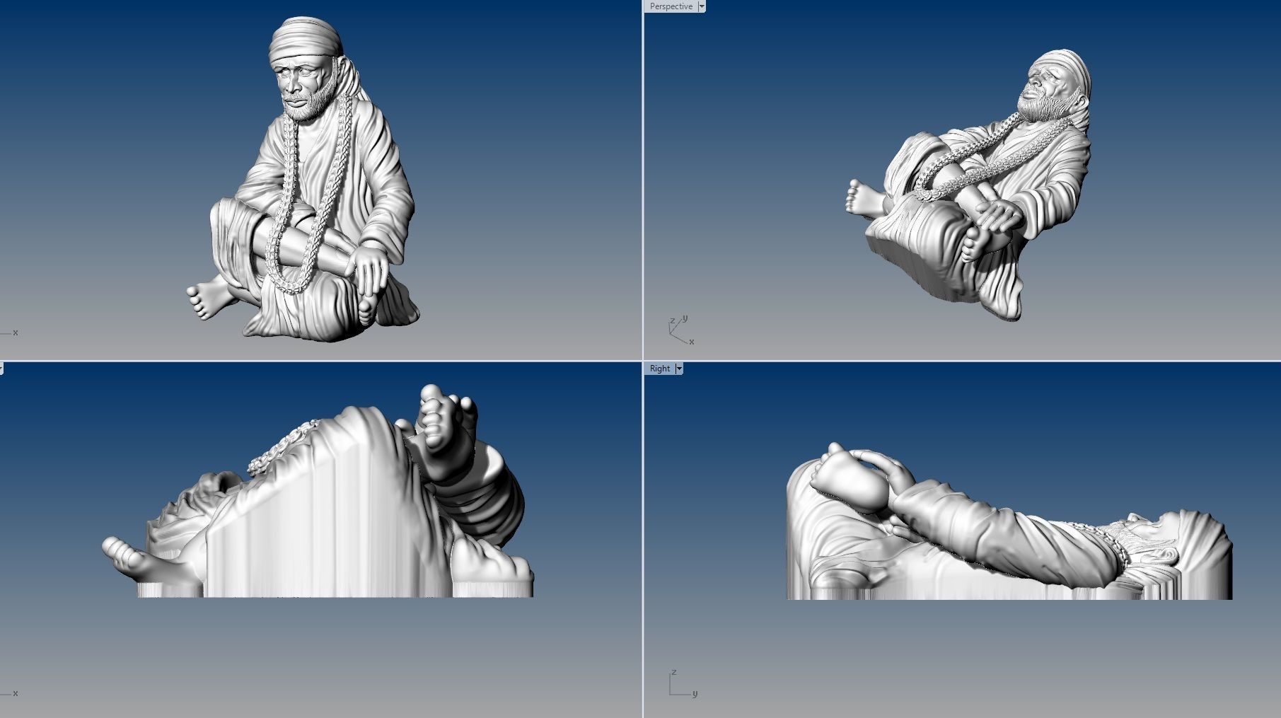SAIBABA PENDENT 3D print model_2