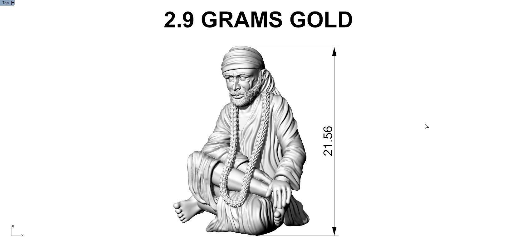 SAIBABA PENDENT 3D print model_1