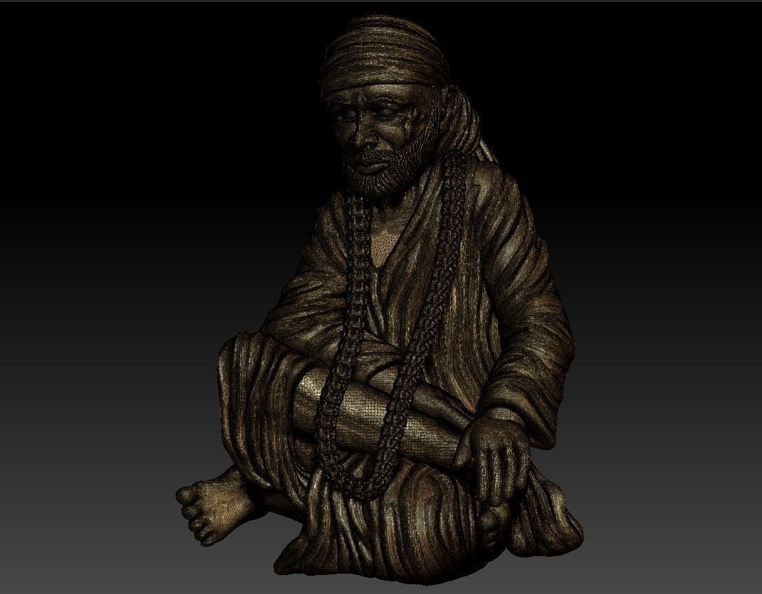 SAIBABA PENDENT 3D print model_7