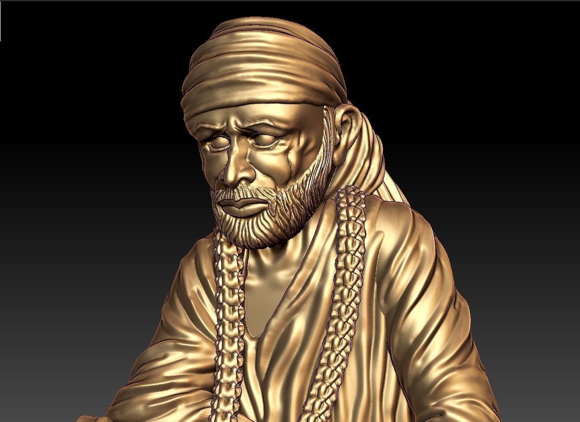 SAIBABA PENDENT 3D print model_6