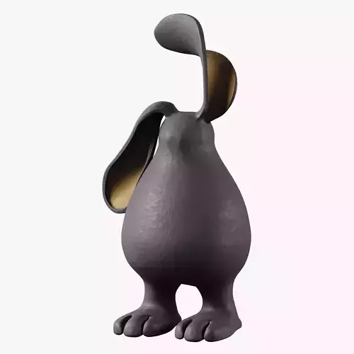 Sculpture in Clay Hare 3D model