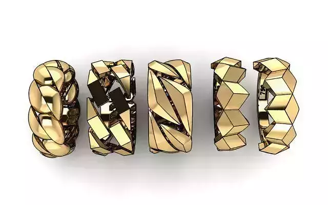 ring gold lathe 3D print model
