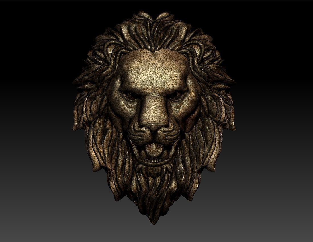 LION PENDENT 3D print model_5