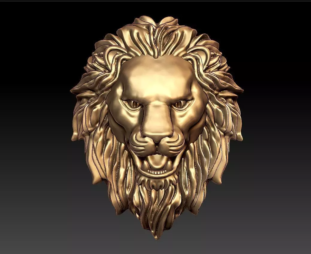 LION PENDENT 3D print model_0