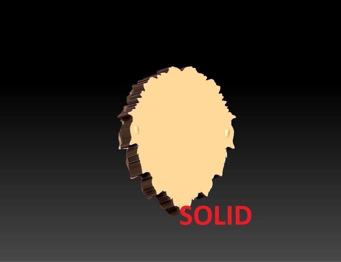 LION PENDENT 3D print model_6