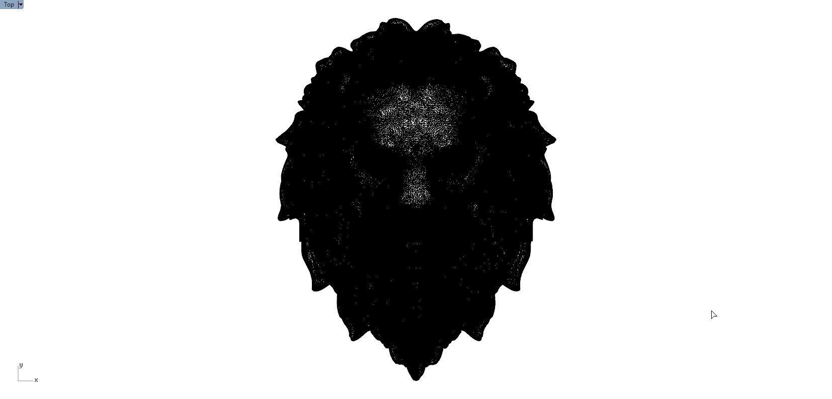 LION PENDENT 3D print model_7