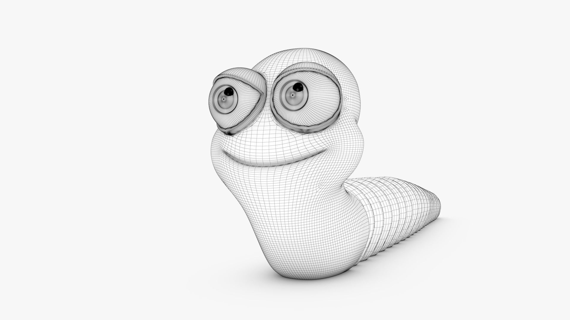 Articulated Worm Free 3D print model_12