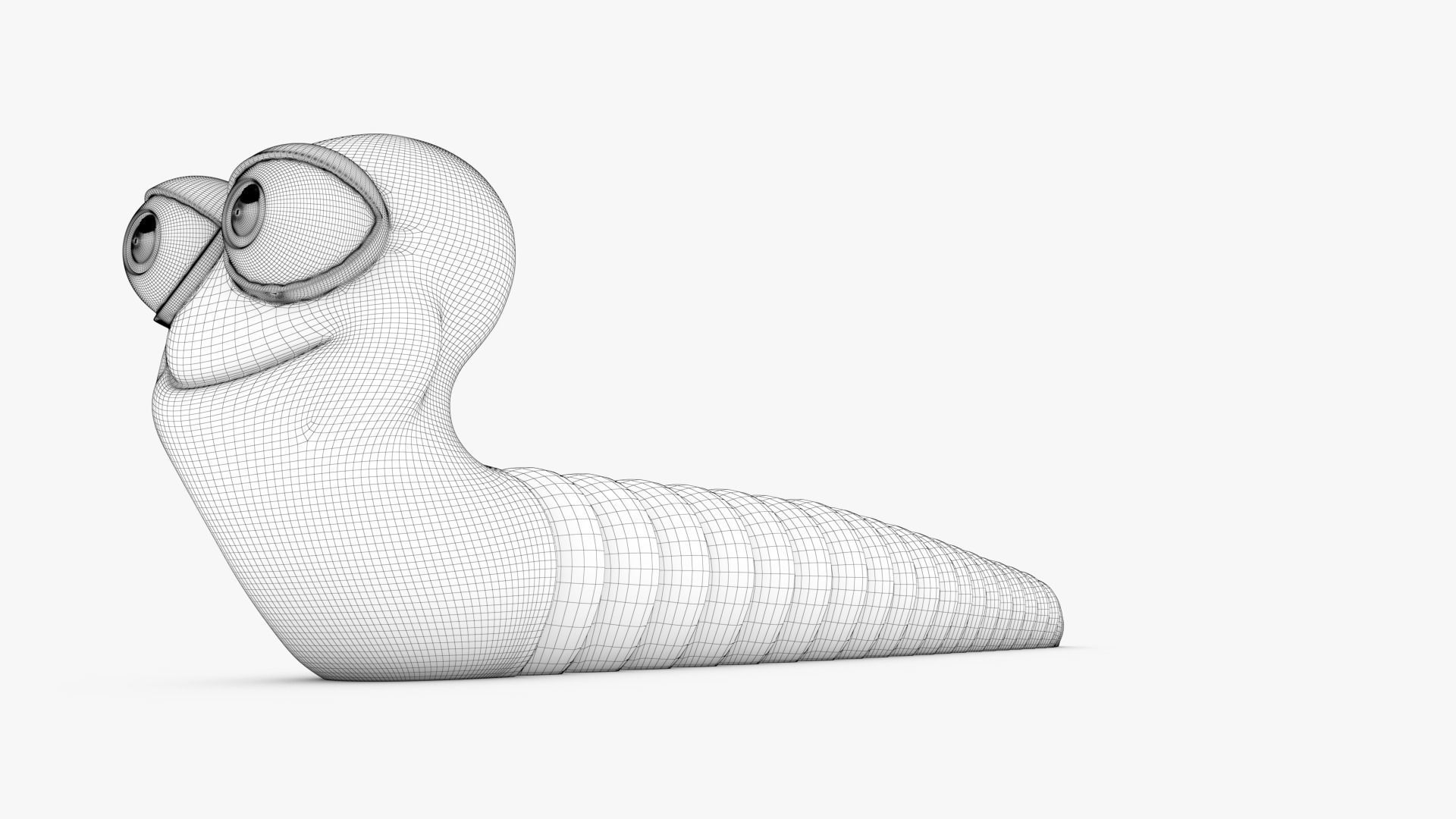 Articulated Worm Free 3D print model_15