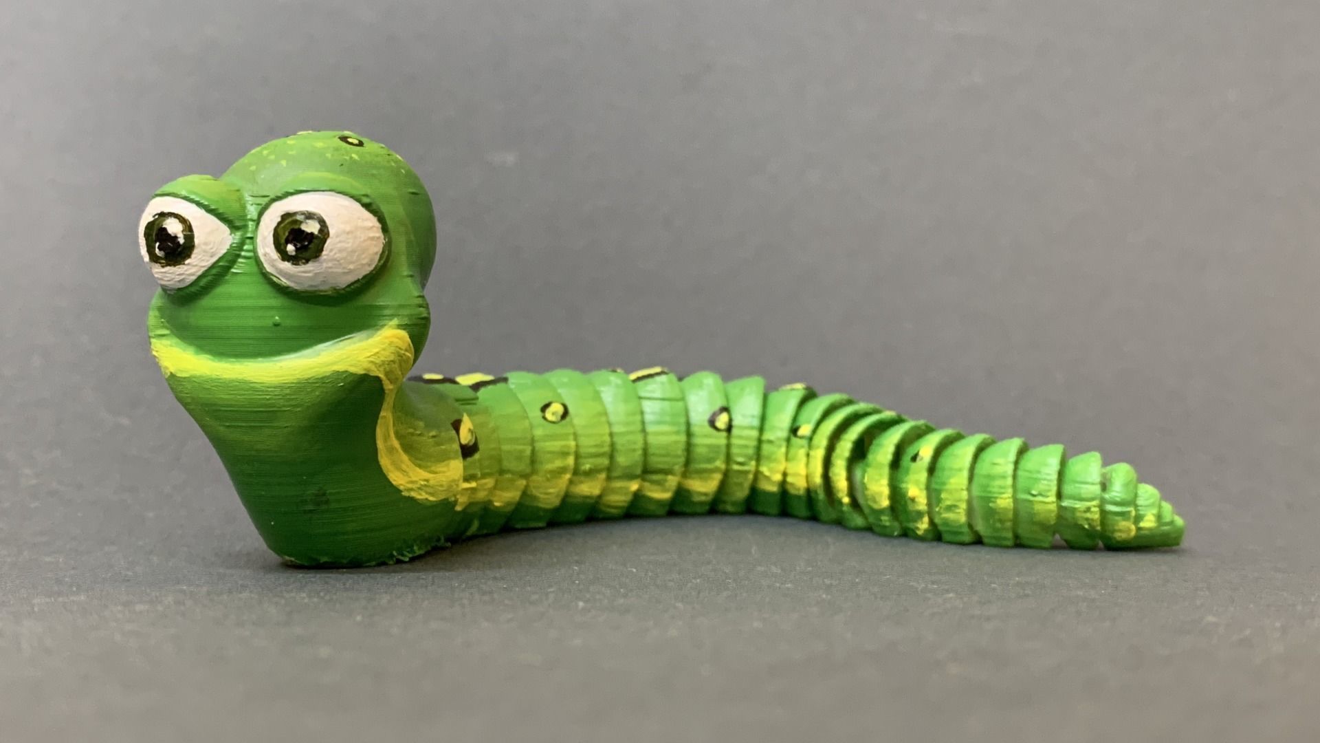Articulated Worm Free 3D print model_4