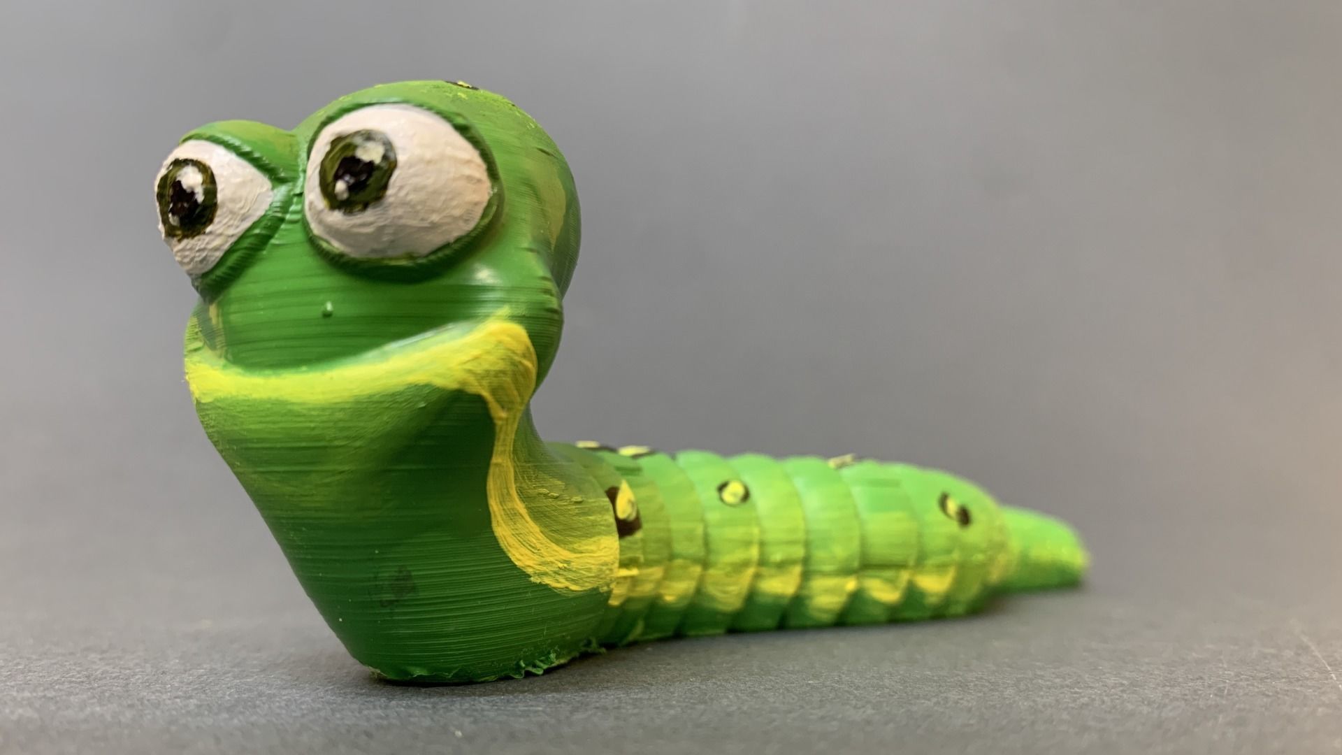 Articulated Worm Free 3D print model_2