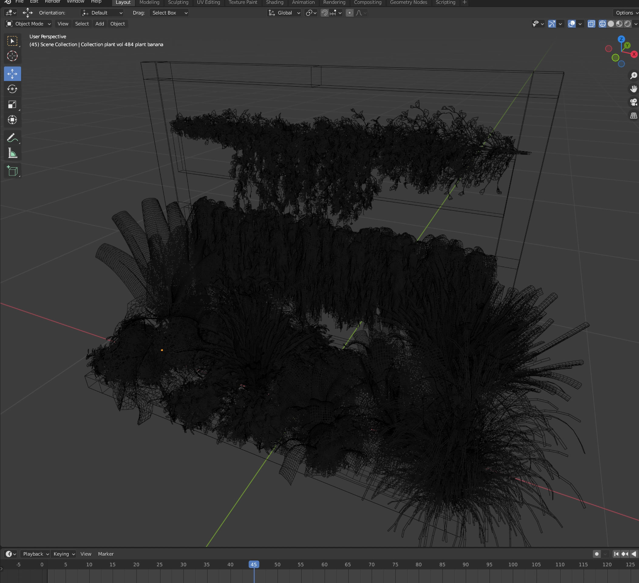 Collection plant vol 484 - garden - palm - blender model 3D model_6