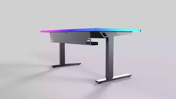 GAMING DESK-RGB-A-3D model 3D model