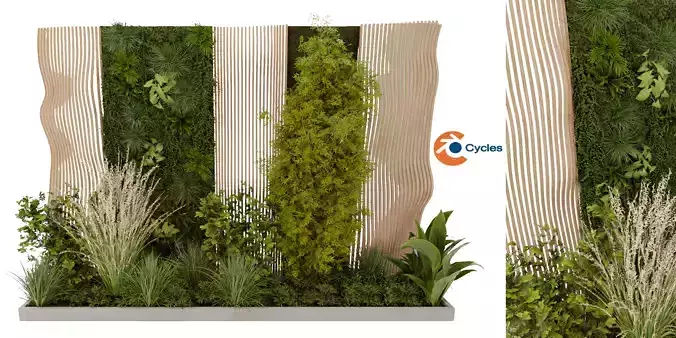 Collection plant vol 485 - garden - 3d curves - blender model