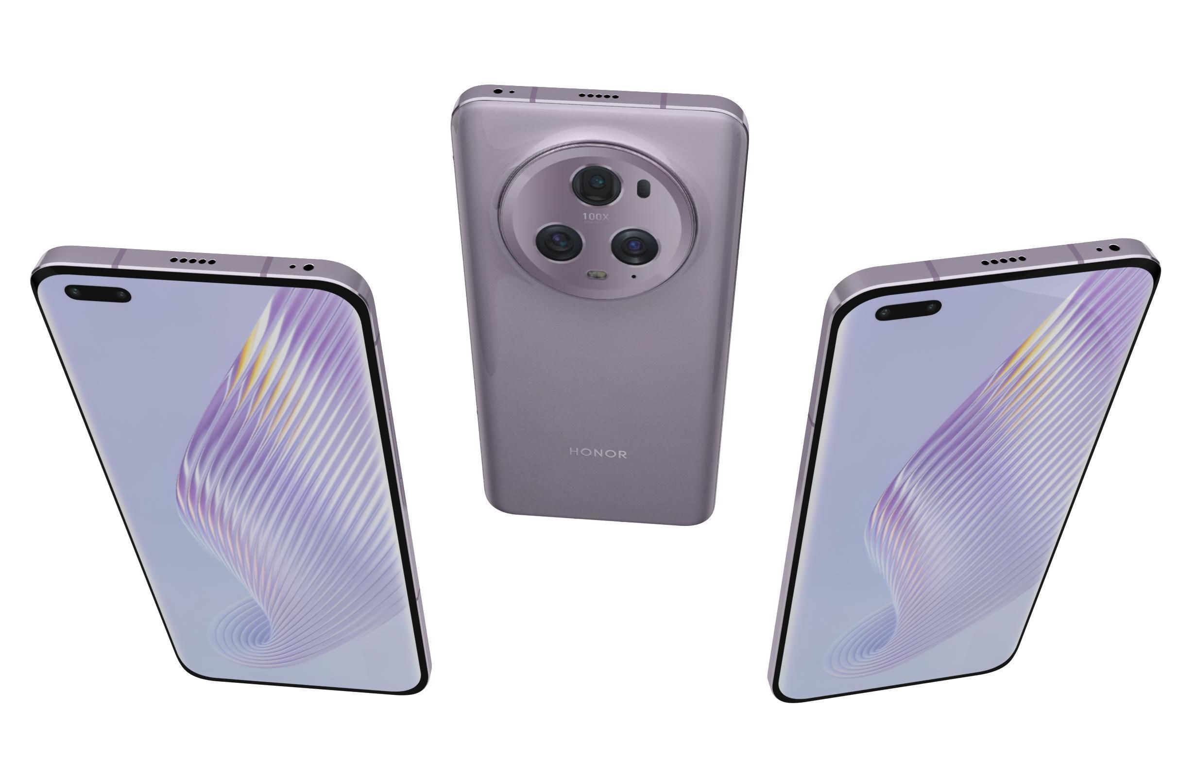 Honor Magic5 Pro All Colors Low-poly 3D model_51