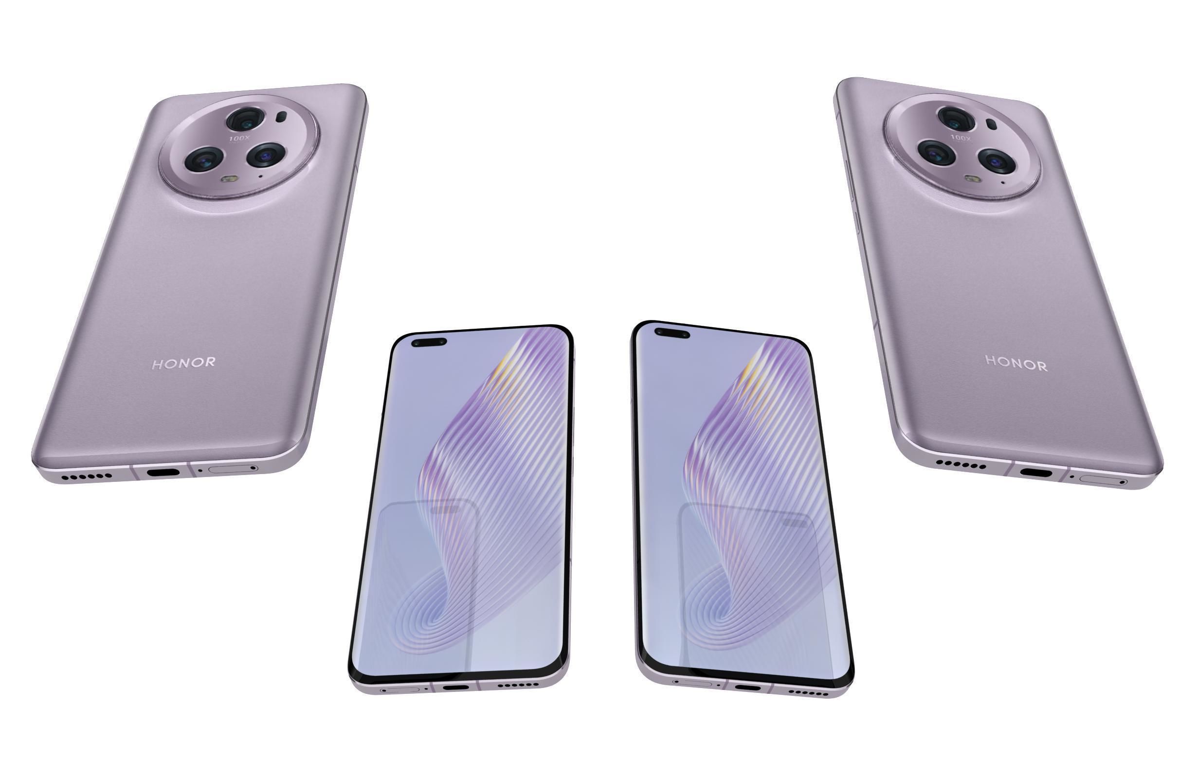 Honor Magic5 Pro All Colors Low-poly 3D model_53