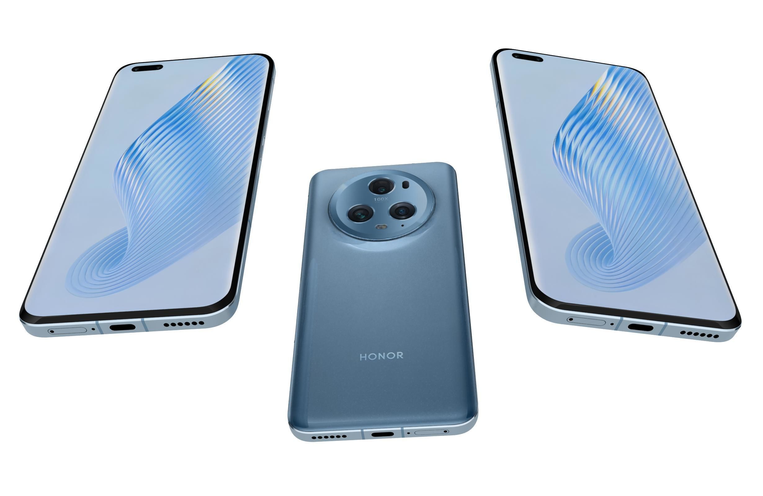 Honor Magic5 Pro All Colors Low-poly 3D model_30