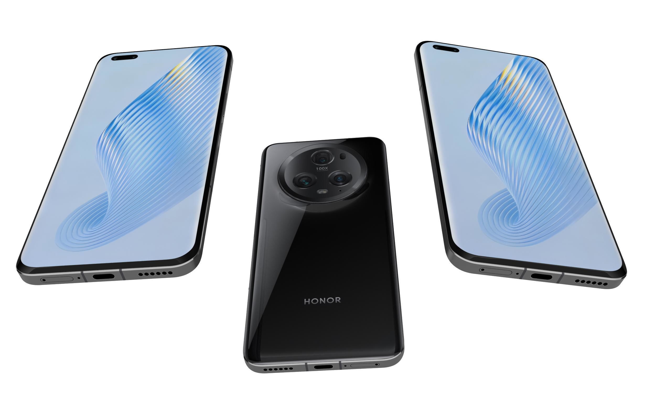 Honor Magic5 Pro All Colors Low-poly 3D model_8