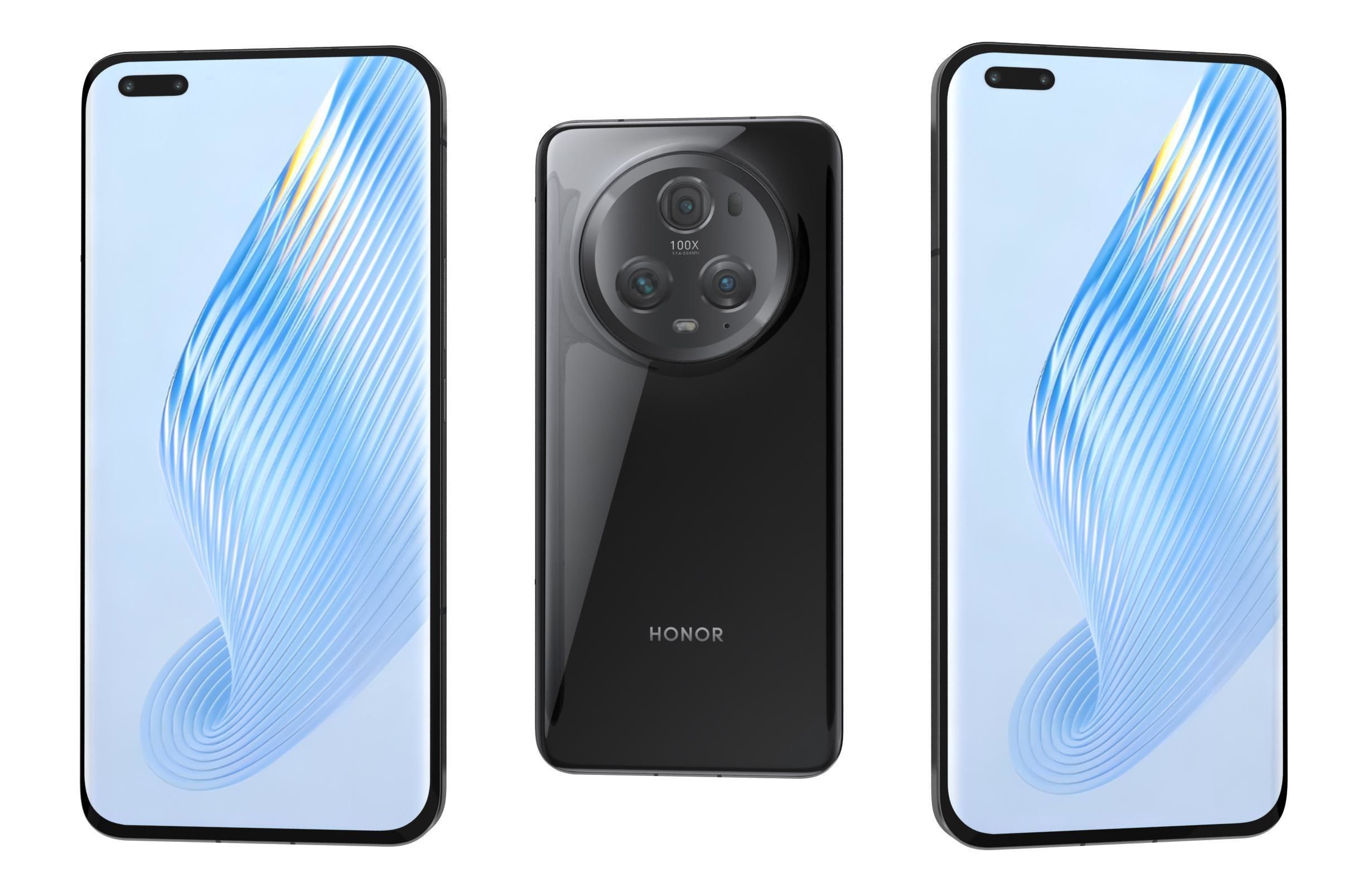 Honor Magic5 Pro All Colors Low-poly 3D model_1