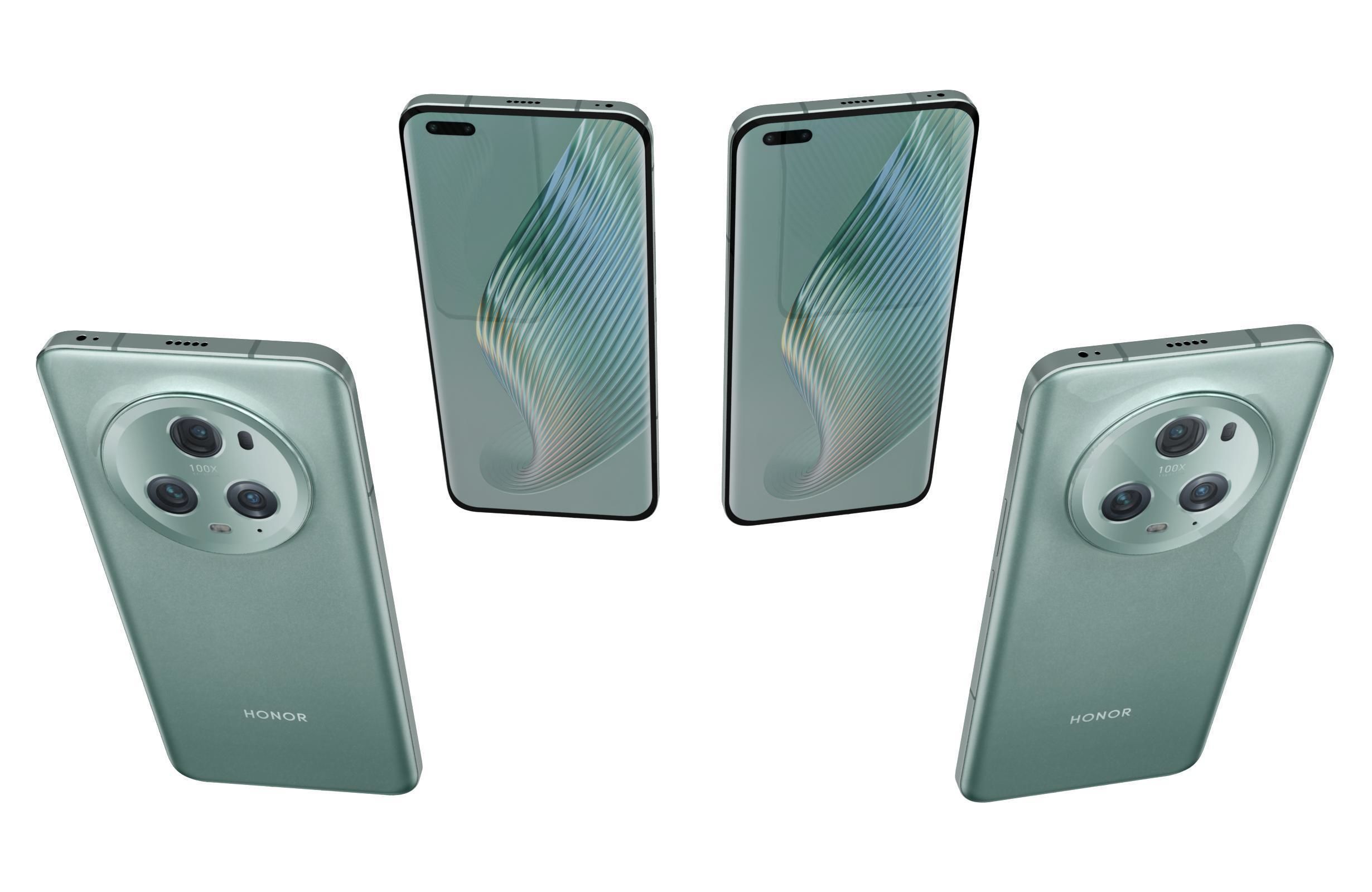 Honor Magic5 Pro All Colors Low-poly 3D model_21