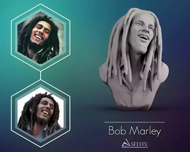 Bob Marley Bust 3D print model