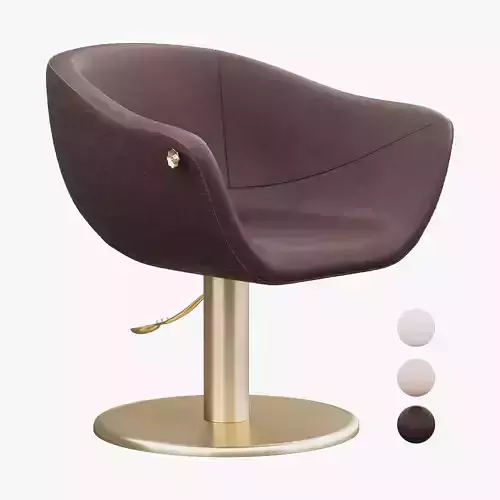 QUEEN MARY By Gamma  Bross Hairdressing chair Low-poly 3D model