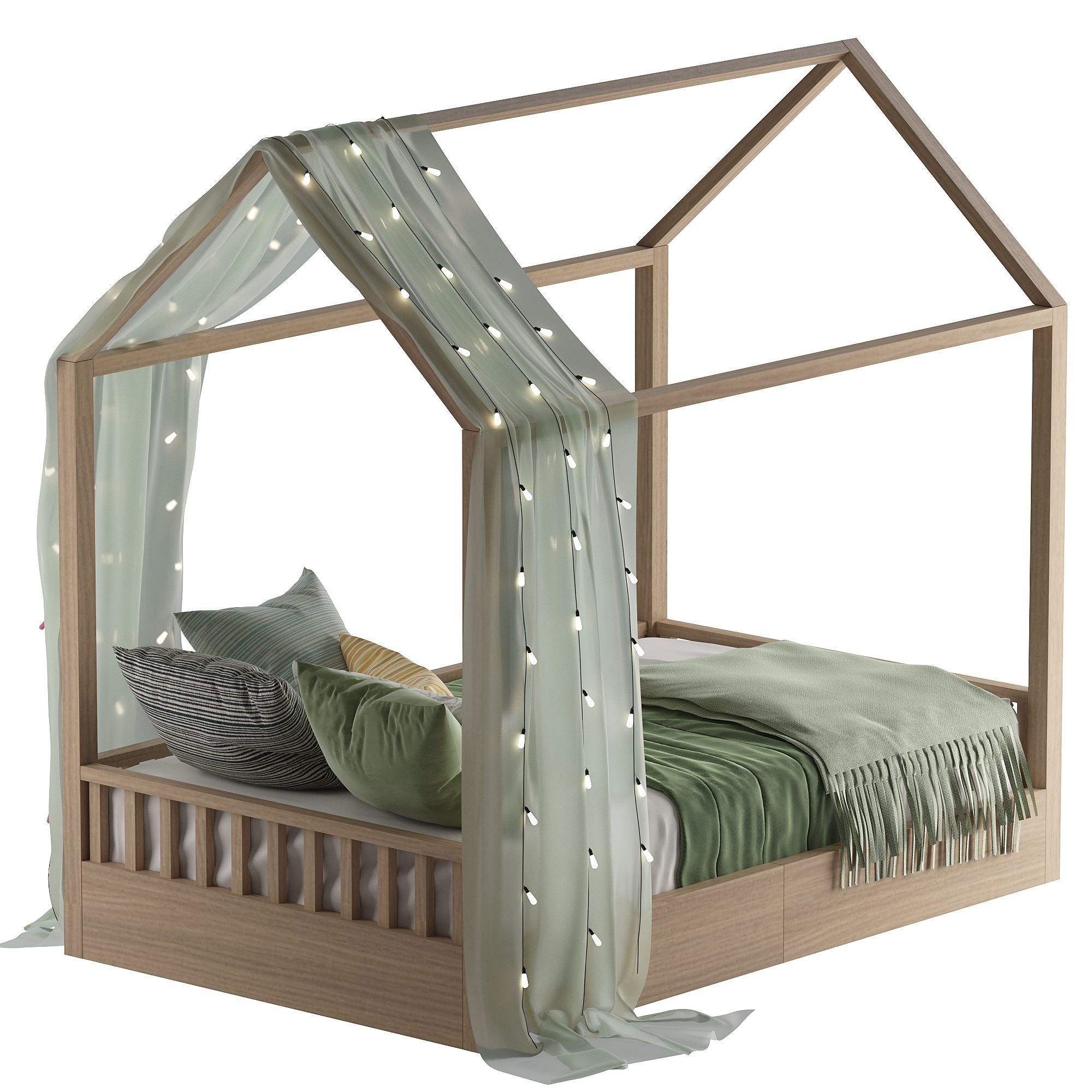 Bed child 2 3D model_4