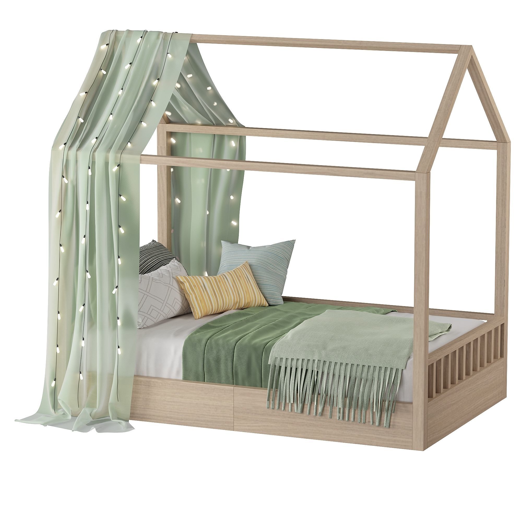 Bed child 2 3D model_2