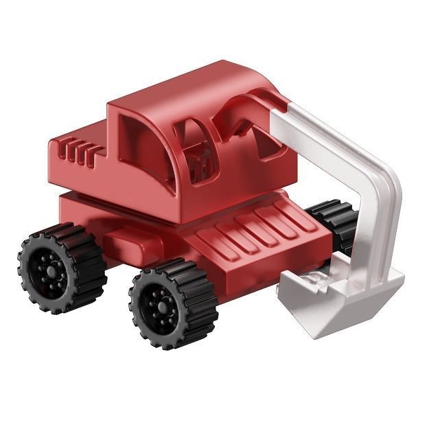 Baby Bulldozer Toy 3D model_1