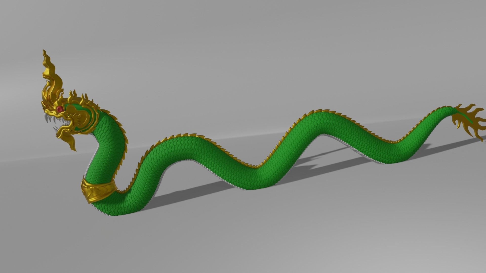 Naga thai  3D model_2