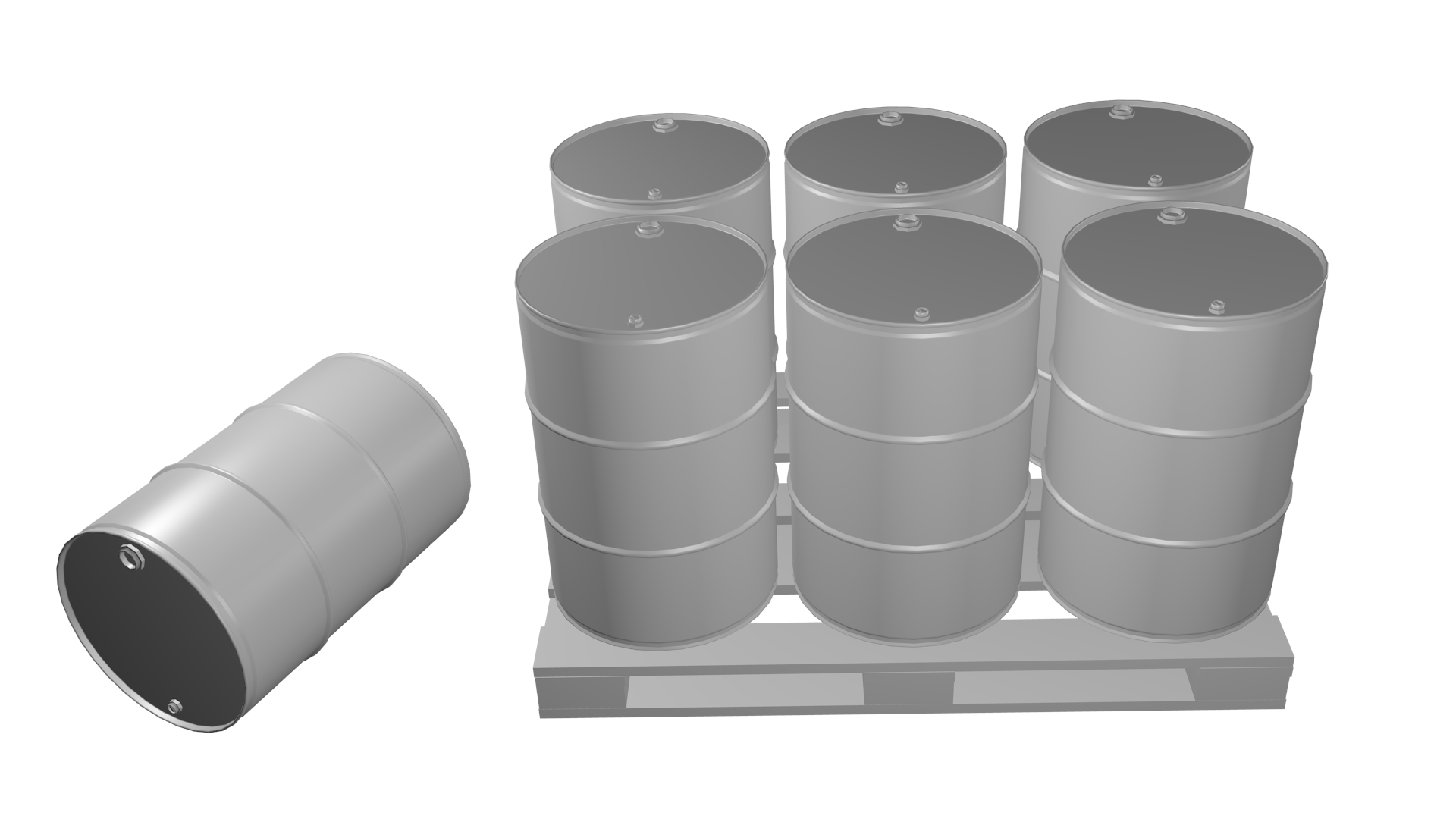 10 Object exterior pack Low-poly 3D model_22