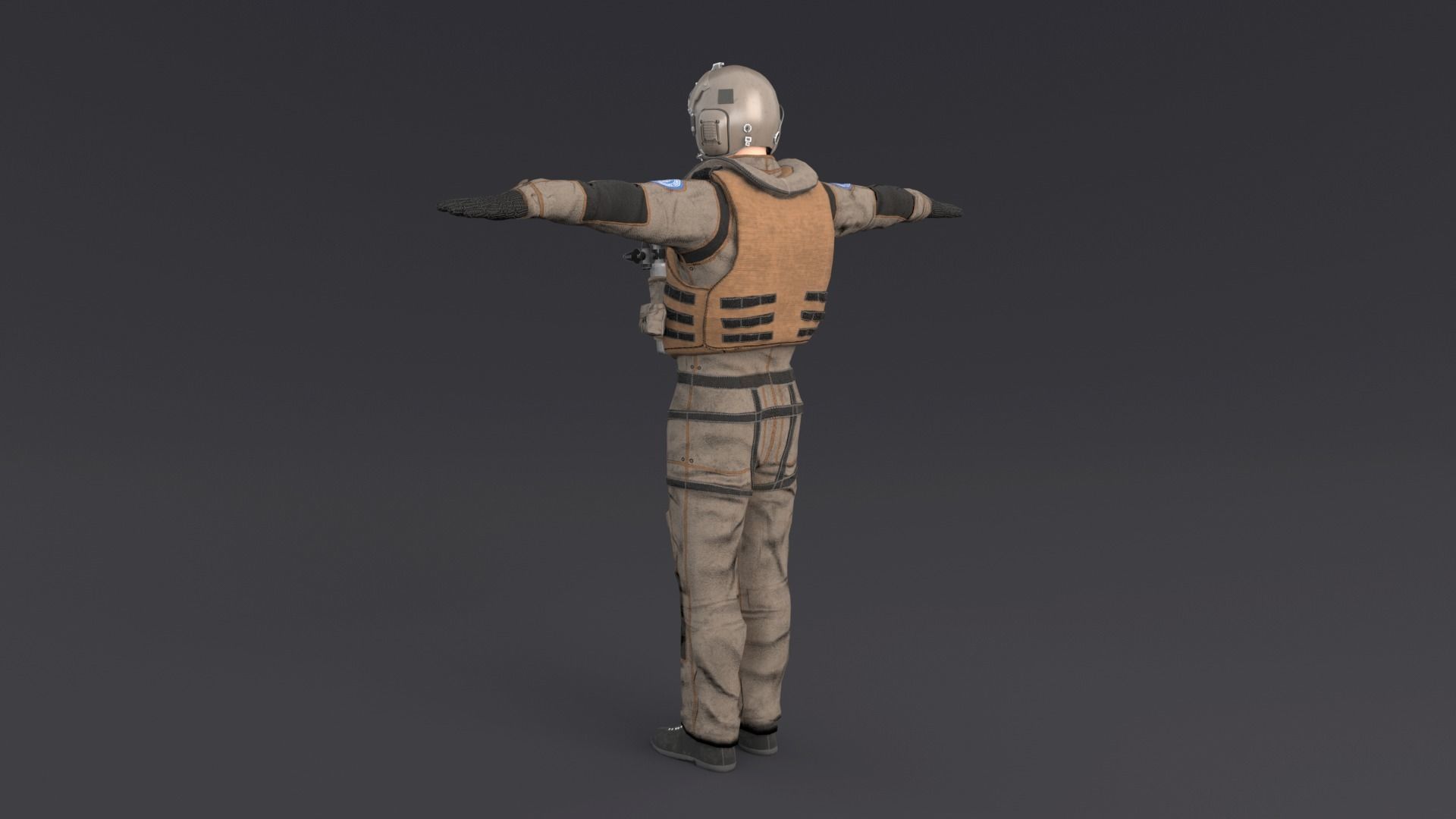 Pilot Rigged Low-poly 3D model_2