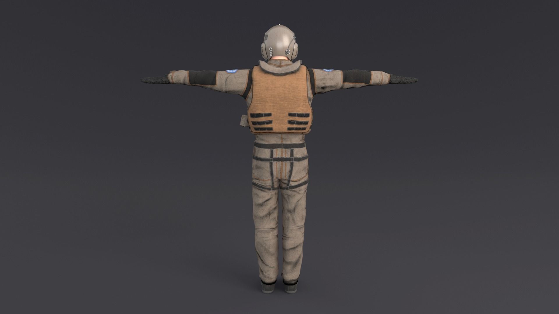 Pilot Rigged Low-poly 3D model_3