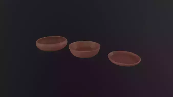 Clay Plates 3D Model