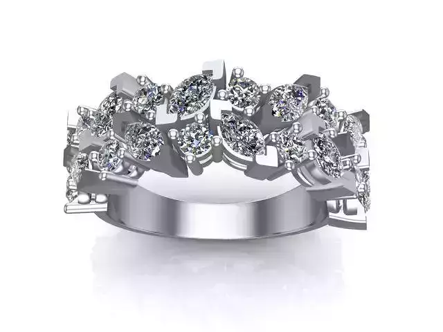 Ring marquise and round 