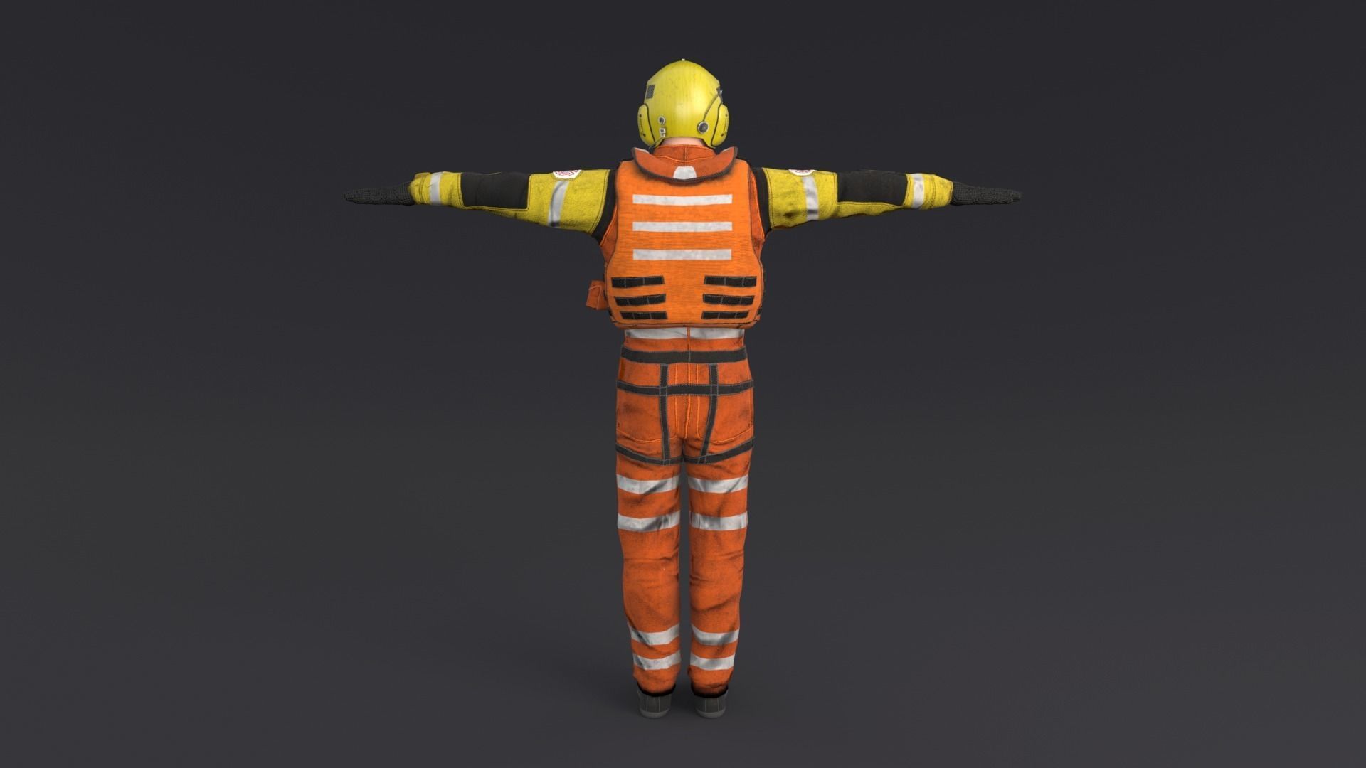 Pilot Rigged Low-poly 3D model_3