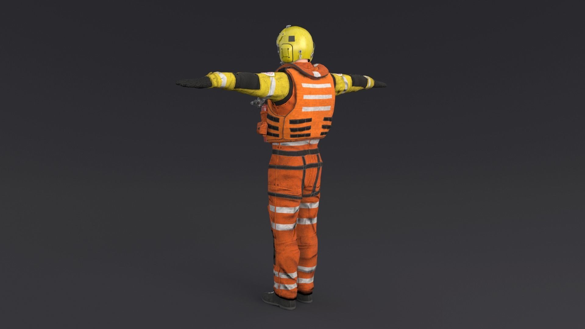Pilot Rigged Low-poly 3D model_2