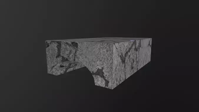 Arched Roof 3D Model Low-poly 3D model