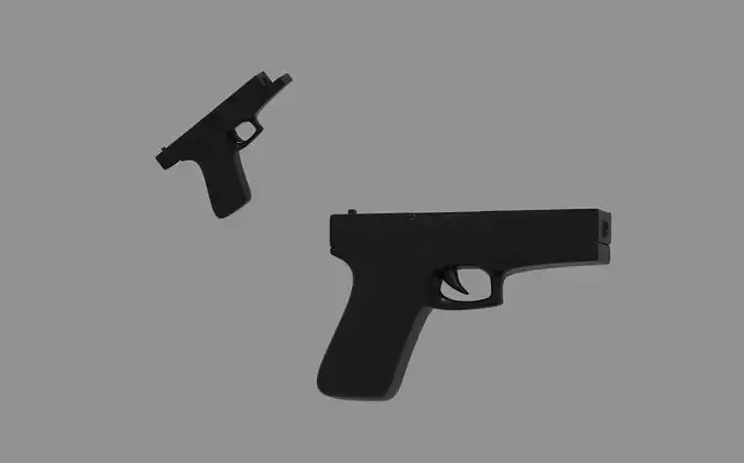Pistol Gun 3D model