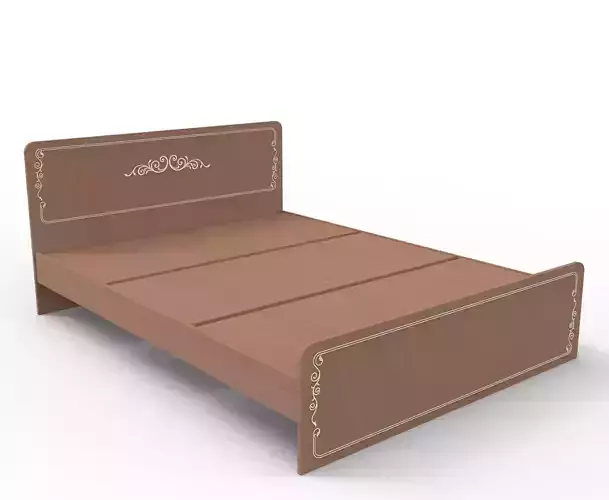Modern Wooden Bed 