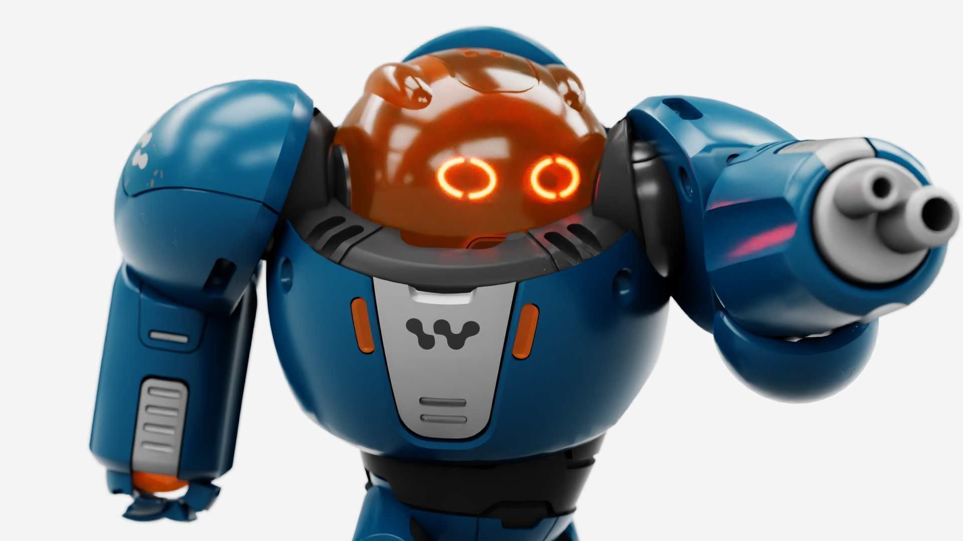 BATTLE DROID SLAME RIGGED 3D model_19