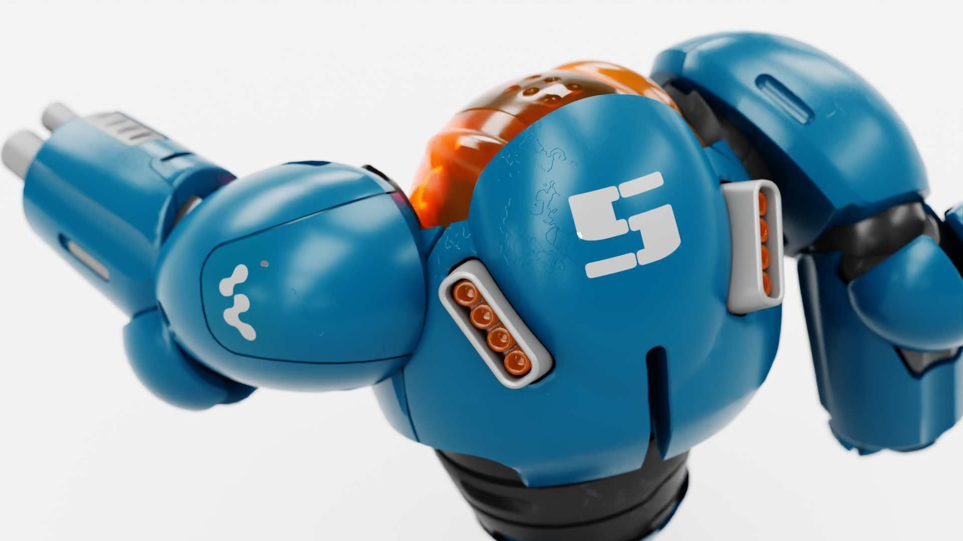 BATTLE DROID SLAME RIGGED 3D model_18