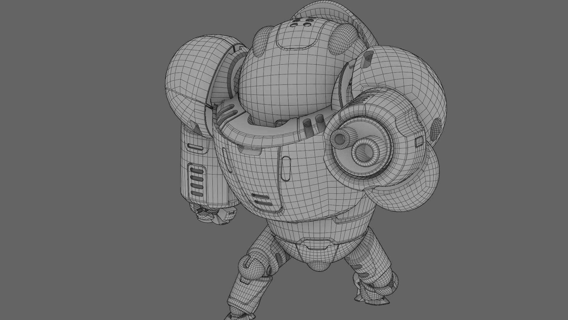 BATTLE DROID SLAME RIGGED 3D model_37