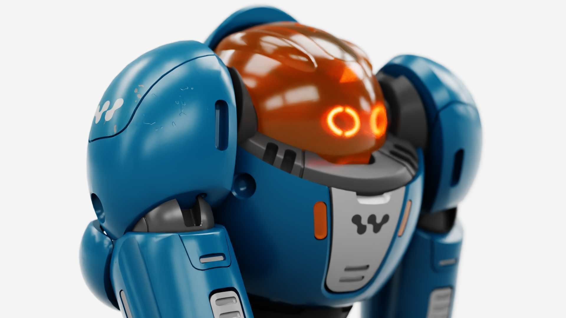 BATTLE DROID SLAME RIGGED 3D model_25